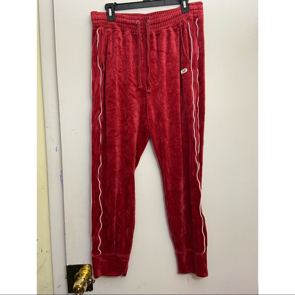 Abercrombie & Fitch Suede Red Pant